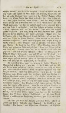 Bild der Seite - 613 - in Legenden der Heiligen auf alle Tage des Jahres - Die Herrlichkeit der katholischen Kirche, dargestellt in den Lebensbeschriebungen der Heiligen Gottes, Band 1