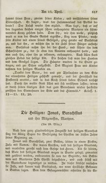 Bild der Seite - 617 - in Legenden der Heiligen auf alle Tage des Jahres - Die Herrlichkeit der katholischen Kirche, dargestellt in den Lebensbeschriebungen der Heiligen Gottes, Band 1