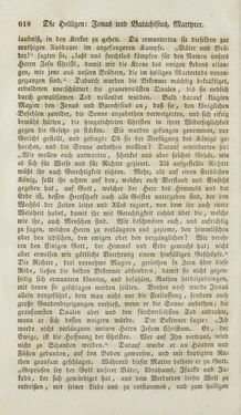 Image of the Page - 618 - in Legenden der Heiligen auf alle Tage des Jahres - Die Herrlichkeit der katholischen Kirche, dargestellt in den Lebensbeschriebungen der Heiligen Gottes, Volume 1