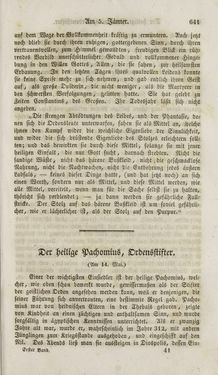 Image of the Page - 641 - in Legenden der Heiligen auf alle Tage des Jahres - Die Herrlichkeit der katholischen Kirche, dargestellt in den Lebensbeschriebungen der Heiligen Gottes, Volume 1