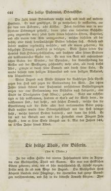 Image of the Page - 644 - in Legenden der Heiligen auf alle Tage des Jahres - Die Herrlichkeit der katholischen Kirche, dargestellt in den Lebensbeschriebungen der Heiligen Gottes, Volume 1