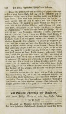 Image of the Page - 648 - in Legenden der Heiligen auf alle Tage des Jahres - Die Herrlichkeit der katholischen Kirche, dargestellt in den Lebensbeschriebungen der Heiligen Gottes, Volume 1