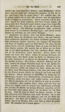 Image of the Page - 649 - in Legenden der Heiligen auf alle Tage des Jahres - Die Herrlichkeit der katholischen Kirche, dargestellt in den Lebensbeschriebungen der Heiligen Gottes, Volume 1