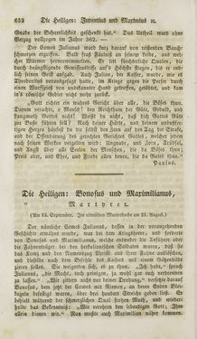 Image of the Page - 652 - in Legenden der Heiligen auf alle Tage des Jahres - Die Herrlichkeit der katholischen Kirche, dargestellt in den Lebensbeschriebungen der Heiligen Gottes, Volume 1