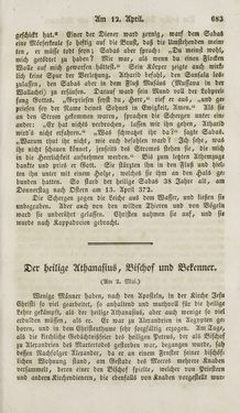 Image of the Page - 683 - in Legenden der Heiligen auf alle Tage des Jahres - Die Herrlichkeit der katholischen Kirche, dargestellt in den Lebensbeschriebungen der Heiligen Gottes, Volume 1