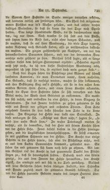 Image of the Page - 721 - in Legenden der Heiligen auf alle Tage des Jahres - Die Herrlichkeit der katholischen Kirche, dargestellt in den Lebensbeschriebungen der Heiligen Gottes, Volume 1