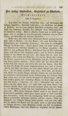 Image of the Page - 731 - in Legenden der Heiligen auf alle Tage des Jahres - Die Herrlichkeit der katholischen Kirche, dargestellt in den Lebensbeschriebungen der Heiligen Gottes, Volume 1