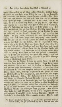 Image of the Page - 738 - in Legenden der Heiligen auf alle Tage des Jahres - Die Herrlichkeit der katholischen Kirche, dargestellt in den Lebensbeschriebungen der Heiligen Gottes, Volume 1