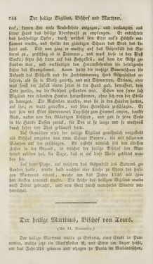 Image of the Page - 744 - in Legenden der Heiligen auf alle Tage des Jahres - Die Herrlichkeit der katholischen Kirche, dargestellt in den Lebensbeschriebungen der Heiligen Gottes, Volume 1