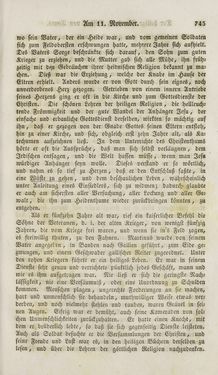 Image of the Page - 745 - in Legenden der Heiligen auf alle Tage des Jahres - Die Herrlichkeit der katholischen Kirche, dargestellt in den Lebensbeschriebungen der Heiligen Gottes, Volume 1