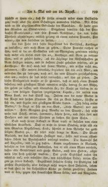 Image of the Page - 799 - in Legenden der Heiligen auf alle Tage des Jahres - Die Herrlichkeit der katholischen Kirche, dargestellt in den Lebensbeschriebungen der Heiligen Gottes, Volume 1
