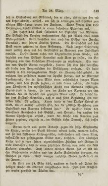 Image of the Page - 819 - in Legenden der Heiligen auf alle Tage des Jahres - Die Herrlichkeit der katholischen Kirche, dargestellt in den Lebensbeschriebungen der Heiligen Gottes, Volume 1