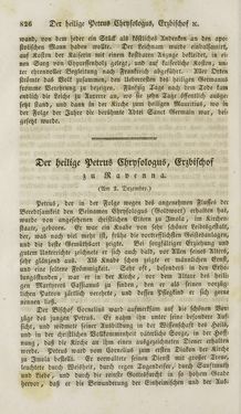 Image of the Page - 826 - in Legenden der Heiligen auf alle Tage des Jahres - Die Herrlichkeit der katholischen Kirche, dargestellt in den Lebensbeschriebungen der Heiligen Gottes, Volume 1