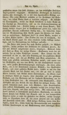 Image of the Page - 831 - in Legenden der Heiligen auf alle Tage des Jahres - Die Herrlichkeit der katholischen Kirche, dargestellt in den Lebensbeschriebungen der Heiligen Gottes, Volume 1