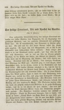 Image of the Page - 836 - in Legenden der Heiligen auf alle Tage des Jahres - Die Herrlichkeit der katholischen Kirche, dargestellt in den Lebensbeschriebungen der Heiligen Gottes, Volume 1
