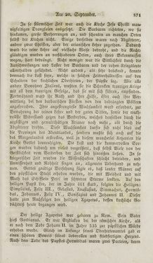 Bild der Seite - 871 - in Legenden der Heiligen auf alle Tage des Jahres - Die Herrlichkeit der katholischen Kirche, dargestellt in den Lebensbeschriebungen der Heiligen Gottes, Band 1
