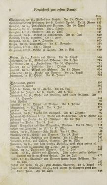 Image of the Page - 8 - in Legenden der Heiligen auf alle Tage des Jahres - Die Herrlichkeit der katholischen Kirche, dargestellt in den Lebensbeschriebungen der Heiligen Gottes, Volume 1