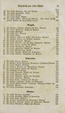Image of the Page - 15 - in Legenden der Heiligen auf alle Tage des Jahres - Die Herrlichkeit der katholischen Kirche, dargestellt in den Lebensbeschriebungen der Heiligen Gottes, Volume 1