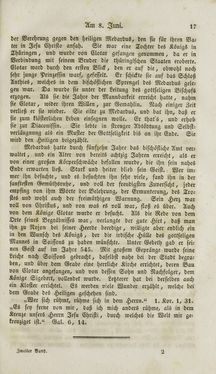 Image of the Page - (000021) - in Legenden der Heiligen auf alle Tage des Jahres - Die Herrlichkeit der katholischen Kirche, dargestellt in den Lebensbeschriebungen der Heiligen Gottes, Volume 2