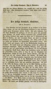 Image of the Page - (000029) - in Legenden der Heiligen auf alle Tage des Jahres - Die Herrlichkeit der katholischen Kirche, dargestellt in den Lebensbeschriebungen der Heiligen Gottes, Volume 2