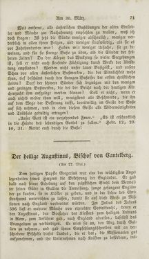 Image of the Page - (000075) - in Legenden der Heiligen auf alle Tage des Jahres - Die Herrlichkeit der katholischen Kirche, dargestellt in den Lebensbeschriebungen der Heiligen Gottes, Volume 2