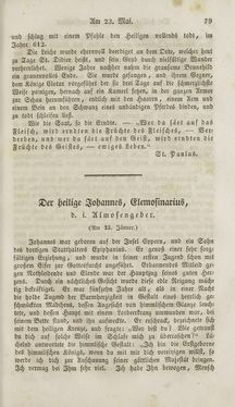 Image of the Page - (000083) - in Legenden der Heiligen auf alle Tage des Jahres - Die Herrlichkeit der katholischen Kirche, dargestellt in den Lebensbeschriebungen der Heiligen Gottes, Volume 2