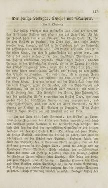 Image of the Page - (000161) - in Legenden der Heiligen auf alle Tage des Jahres - Die Herrlichkeit der katholischen Kirche, dargestellt in den Lebensbeschriebungen der Heiligen Gottes, Volume 2