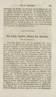 Image of the Page - (000173) - in Legenden der Heiligen auf alle Tage des Jahres - Die Herrlichkeit der katholischen Kirche, dargestellt in den Lebensbeschriebungen der Heiligen Gottes, Volume 2