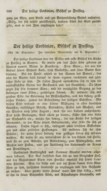 Image of the Page - (000182) - in Legenden der Heiligen auf alle Tage des Jahres - Die Herrlichkeit der katholischen Kirche, dargestellt in den Lebensbeschriebungen der Heiligen Gottes, Volume 2