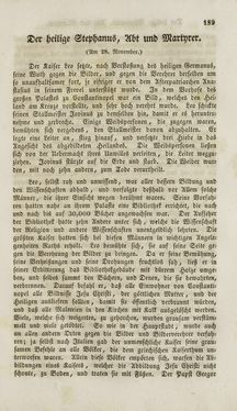 Image of the Page - (000191) - in Legenden der Heiligen auf alle Tage des Jahres - Die Herrlichkeit der katholischen Kirche, dargestellt in den Lebensbeschriebungen der Heiligen Gottes, Volume 2