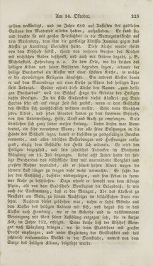 Image of the Page - (000225) - in Legenden der Heiligen auf alle Tage des Jahres - Die Herrlichkeit der katholischen Kirche, dargestellt in den Lebensbeschriebungen der Heiligen Gottes, Volume 2