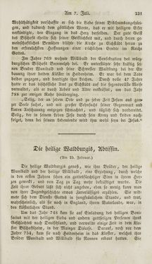 Image of the Page - (000233) - in Legenden der Heiligen auf alle Tage des Jahres - Die Herrlichkeit der katholischen Kirche, dargestellt in den Lebensbeschriebungen der Heiligen Gottes, Volume 2
