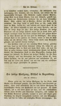 Image of the Page - (000315) - in Legenden der Heiligen auf alle Tage des Jahres - Die Herrlichkeit der katholischen Kirche, dargestellt in den Lebensbeschriebungen der Heiligen Gottes, Volume 2