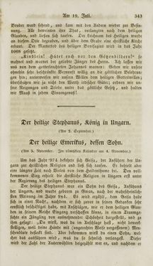 Image of the Page - (000345) - in Legenden der Heiligen auf alle Tage des Jahres - Die Herrlichkeit der katholischen Kirche, dargestellt in den Lebensbeschriebungen der Heiligen Gottes, Volume 2