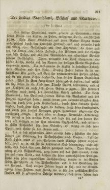 Bild der Seite - (000373) - in Legenden der Heiligen auf alle Tage des Jahres - Die Herrlichkeit der katholischen Kirche, dargestellt in den Lebensbeschriebungen der Heiligen Gottes, Band 2