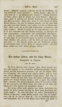 Image of the Page - (000405) - in Legenden der Heiligen auf alle Tage des Jahres - Die Herrlichkeit der katholischen Kirche, dargestellt in den Lebensbeschriebungen der Heiligen Gottes, Volume 2