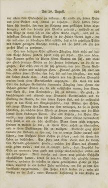 Image of the Page - (000431) - in Legenden der Heiligen auf alle Tage des Jahres - Die Herrlichkeit der katholischen Kirche, dargestellt in den Lebensbeschriebungen der Heiligen Gottes, Volume 2