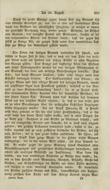 Bild der Seite - (000435) - in Legenden der Heiligen auf alle Tage des Jahres - Die Herrlichkeit der katholischen Kirche, dargestellt in den Lebensbeschriebungen der Heiligen Gottes, Band 2