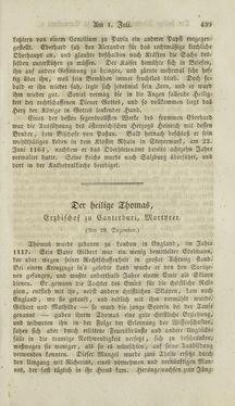 Image of the Page - (000441) - in Legenden der Heiligen auf alle Tage des Jahres - Die Herrlichkeit der katholischen Kirche, dargestellt in den Lebensbeschriebungen der Heiligen Gottes, Volume 2