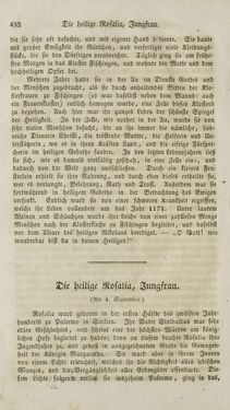 Bild der Seite - (000454) - in Legenden der Heiligen auf alle Tage des Jahres - Die Herrlichkeit der katholischen Kirche, dargestellt in den Lebensbeschriebungen der Heiligen Gottes, Band 2