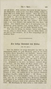 Image of the Page - (000487) - in Legenden der Heiligen auf alle Tage des Jahres - Die Herrlichkeit der katholischen Kirche, dargestellt in den Lebensbeschriebungen der Heiligen Gottes, Volume 2