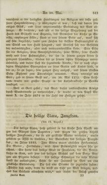 Bild der Seite - (000515) - in Legenden der Heiligen auf alle Tage des Jahres - Die Herrlichkeit der katholischen Kirche, dargestellt in den Lebensbeschriebungen der Heiligen Gottes, Band 2