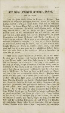 Image of the Page - (000555) - in Legenden der Heiligen auf alle Tage des Jahres - Die Herrlichkeit der katholischen Kirche, dargestellt in den Lebensbeschriebungen der Heiligen Gottes, Volume 2