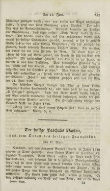 Image of the Page - (000755) - in Legenden der Heiligen auf alle Tage des Jahres - Die Herrlichkeit der katholischen Kirche, dargestellt in den Lebensbeschriebungen der Heiligen Gottes, Volume 2