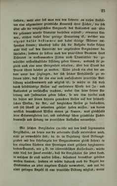 Bild der Seite - 23 - in Die steiermärkisch-ständische montanistische Lehranstalt Vordernberg - Ein Jahrbuch für den innerösterreichischen Berg- und Hüttenmann - Ihr inneres Streben und Wirken und die derselben zugewandten Unterstütung von außen