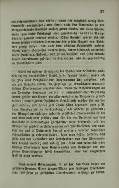 Bild der Seite - 27 - in Die steiermärkisch-ständische montanistische Lehranstalt Vordernberg - Ein Jahrbuch für den innerösterreichischen Berg- und Hüttenmann - Ihr inneres Streben und Wirken und die derselben zugewandten Unterstütung von außen