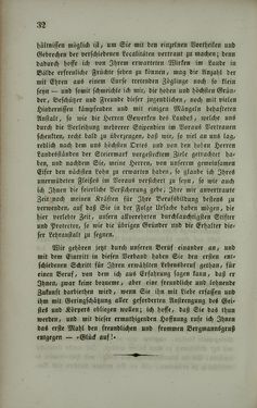 Bild der Seite - 32 - in Die steiermärkisch-ständische montanistische Lehranstalt Vordernberg - Ein Jahrbuch für den innerösterreichischen Berg- und Hüttenmann - Ihr inneres Streben und Wirken und die derselben zugewandten Unterstütung von außen