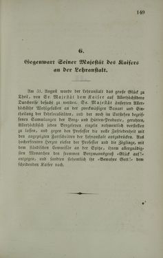 Bild der Seite - 149 - in Die steiermärkisch-ständische montanistische Lehranstalt Vordernberg - Ein Jahrbuch für den innerösterreichischen Berg- und Hüttenmann - Ihr inneres Streben und Wirken und die derselben zugewandten Unterstütung von außen