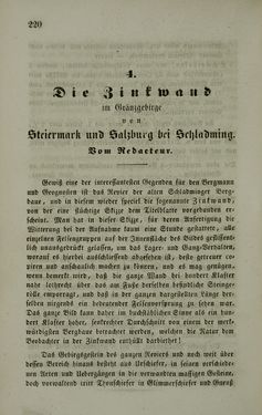Image of the Page - 220 - in Die steiermärkisch-ständische montanistische Lehranstalt Vordernberg - Ein Jahrbuch für den innerösterreichischen Berg- und Hüttenmann - Ihr inneres Streben und Wirken und die derselben zugewandten Unterstütung von außen
