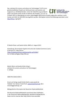 Image of the Page - (000002) - in L3T - Lehrbuch für Lernen und Lehren mit Technologien